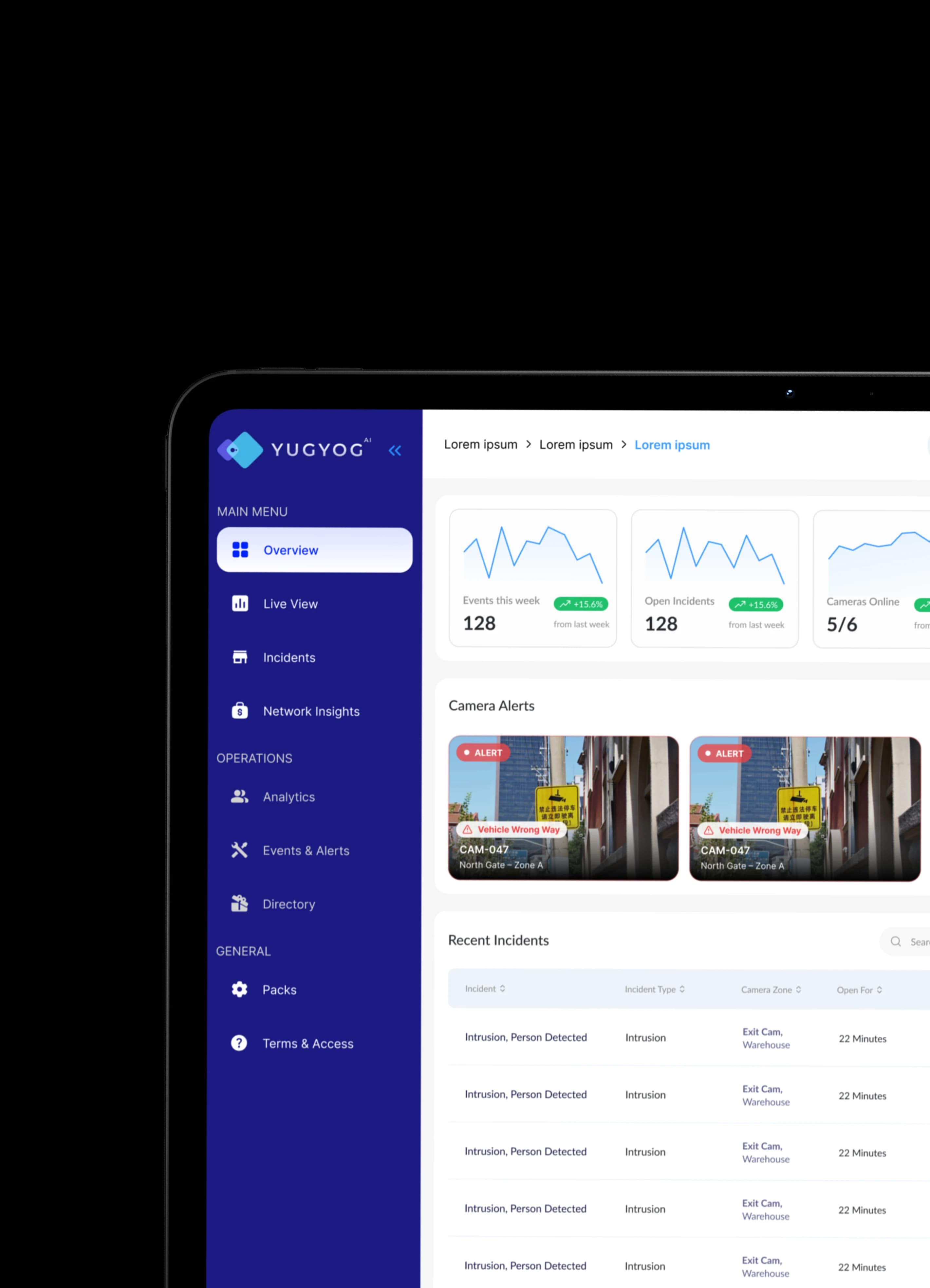 YugYog dashboard preview